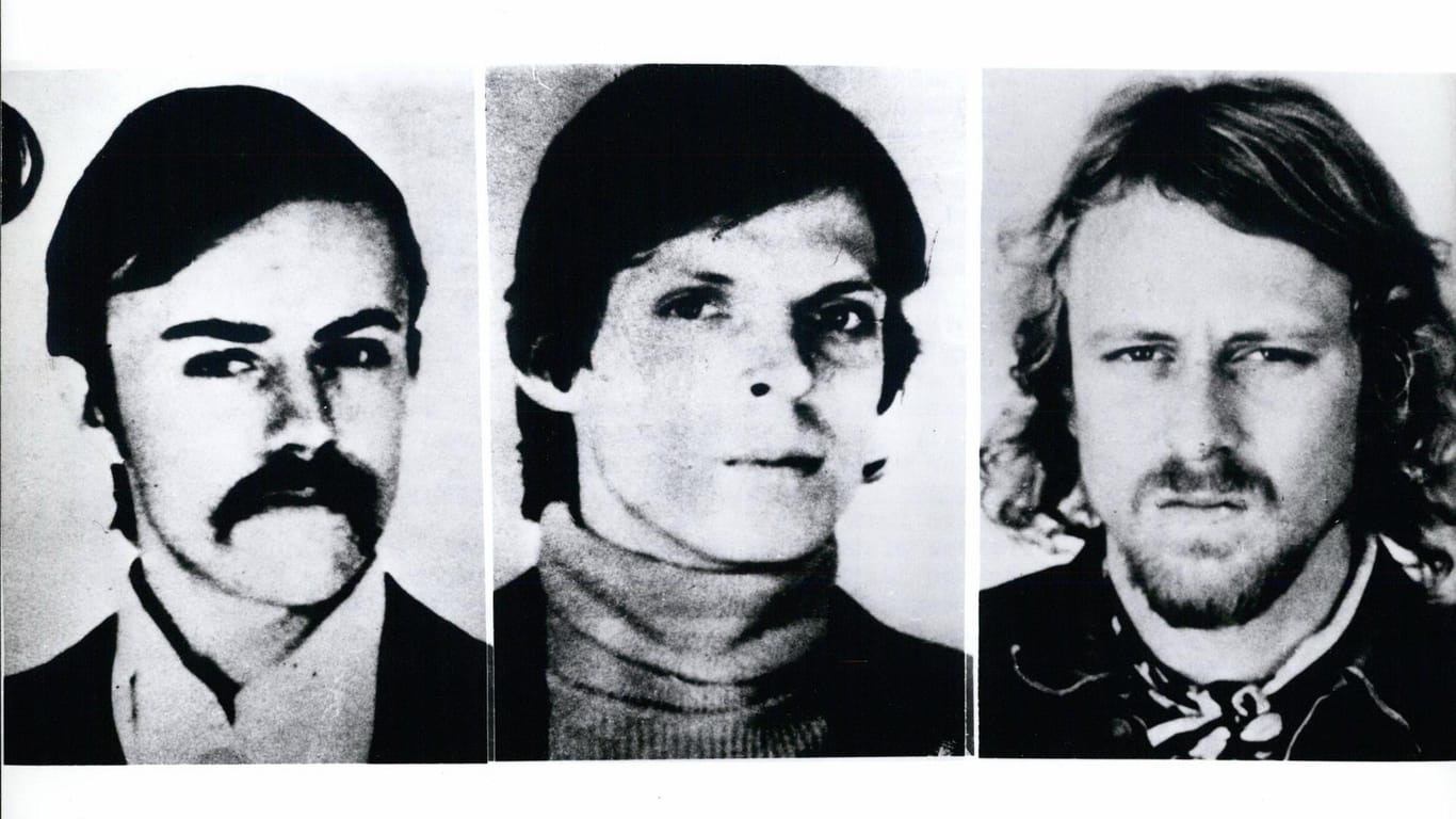 Die RAF-Terroristen Gunter Sonnenberg, Christian Klar und Knut Folkerts: Die Terrororganisation tötete den Generalbundesanwalt Siegfried Buback.