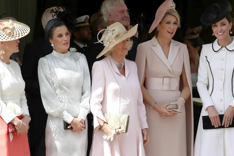 Gräfin Sophie, Königin Letizia, Herzogin Camilla, Königin Máxima und Herzogin Kate: Sie alle trafen sich beim "Garter Day".
