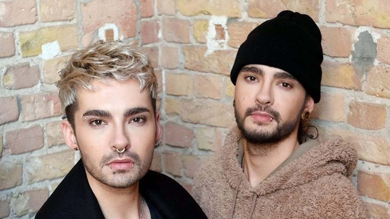 Bill (l) und Tom Kaulitz, Musiker der Band Tokio Hotel.
