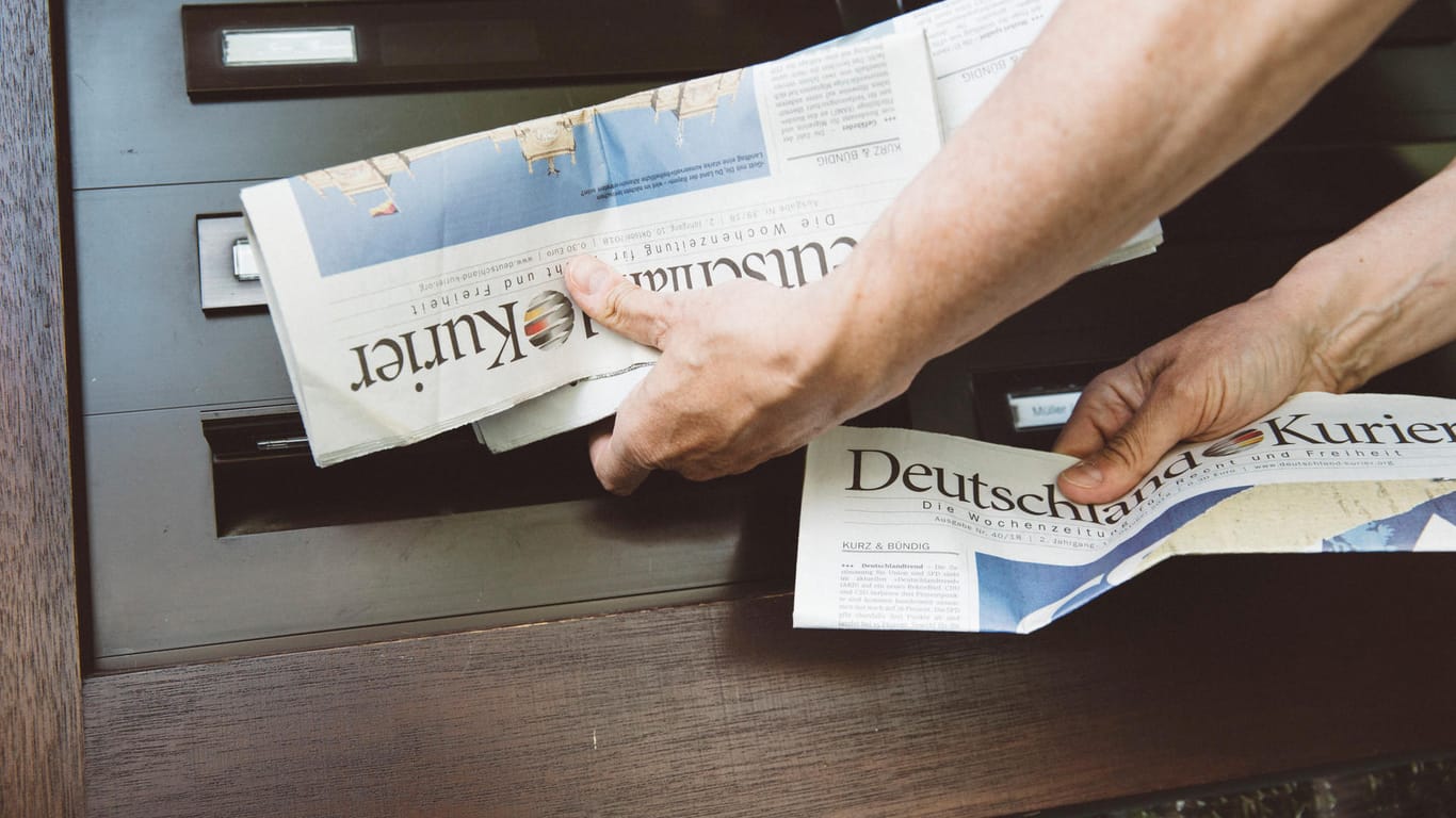Der "Deutschland-Kurier": Die AfD streitet ab, mit der Zeitung zu tun zu haben, die ihren Wahlkampf indirekt unterstützte.