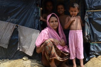 Der größte Teil der Flüchtlinge in dem Camp in Cox’s Bazar sind Frauen und Kinder.