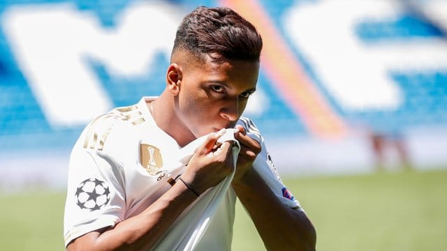 Mit Real Madrid gleich Feuer und Flamme: Neuzugang Rodrygo Silva de Goes.