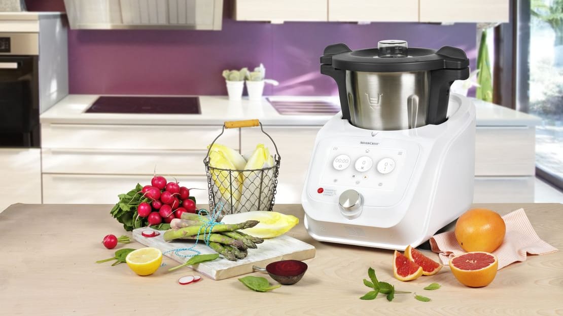 Das Herstellerbild zeigt einen "Monsieur Cuisine Connect": Der Billig-Thermomix von Lidl ist hochgradig unsicher.