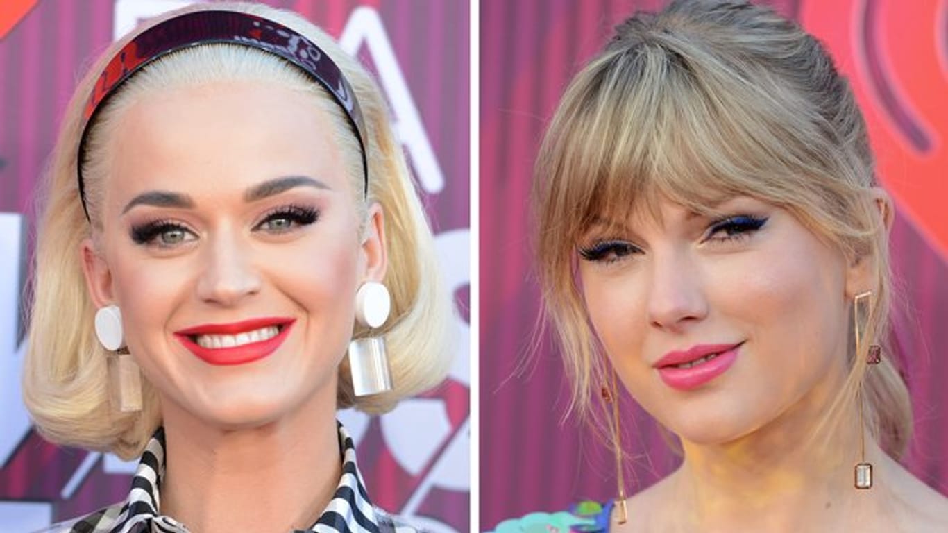 Die Sängerinnen Katy Perry (l) und Taylor Swift haben ihren Clinch beigelegt.