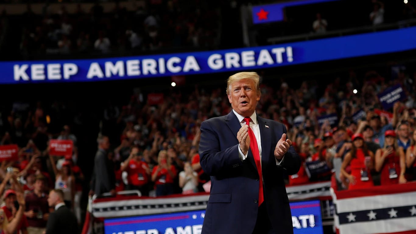 Donald Trump beim Auftakt seiner Wahlkampagne 2020 in Orlando: Der US-Präsident ist kein Kohlegegner.