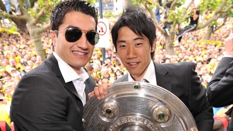 Zwei der verlorenen Söhne von Borussia Dortmund: Nuri Sahin (l) und Shinji Kagawa.