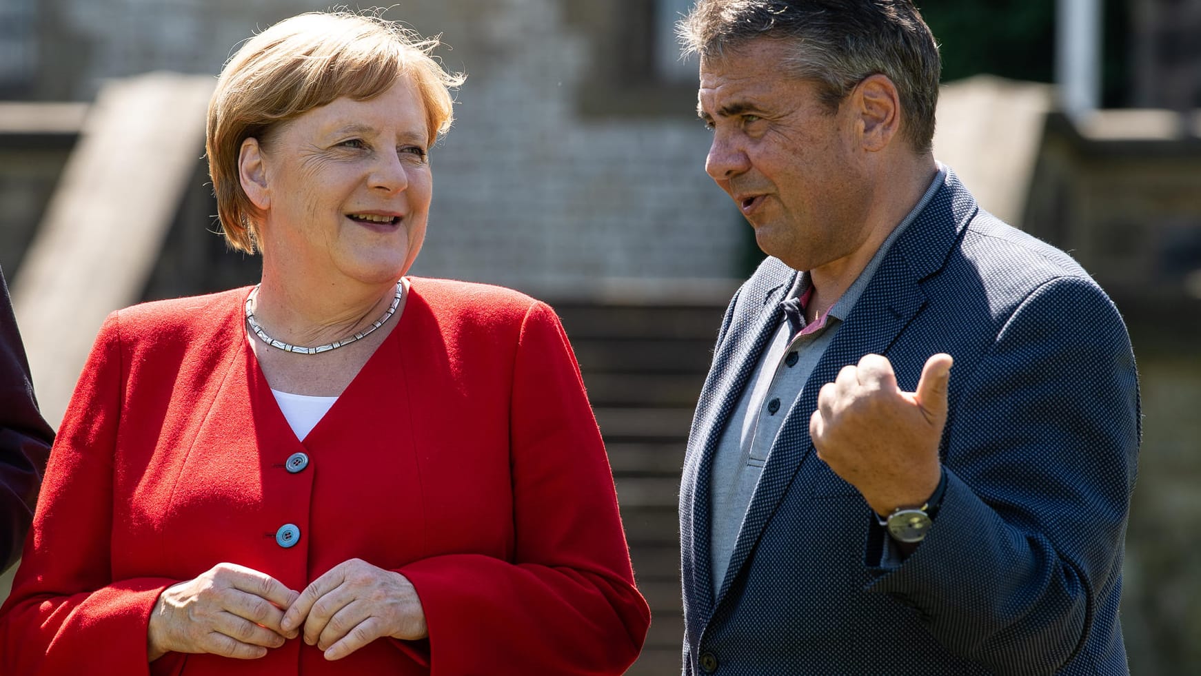 Angela Merkel und Sigmar Gabriel besuchten zusammen Goslar: Der ehemalige Bundesaußenminister und SPD-Chef hat sich für Merkel als neue Präsidentin der EU-Kommission ausgesprochen.