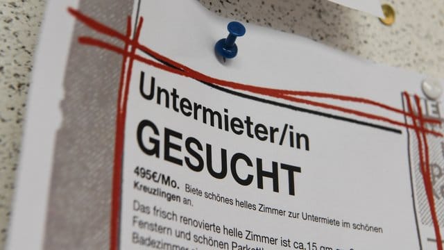 Ein unabgesprochenes Gesuch mit der Überschrift "Untermieter/in gesucht" kann einem übel zu stehen kommen.