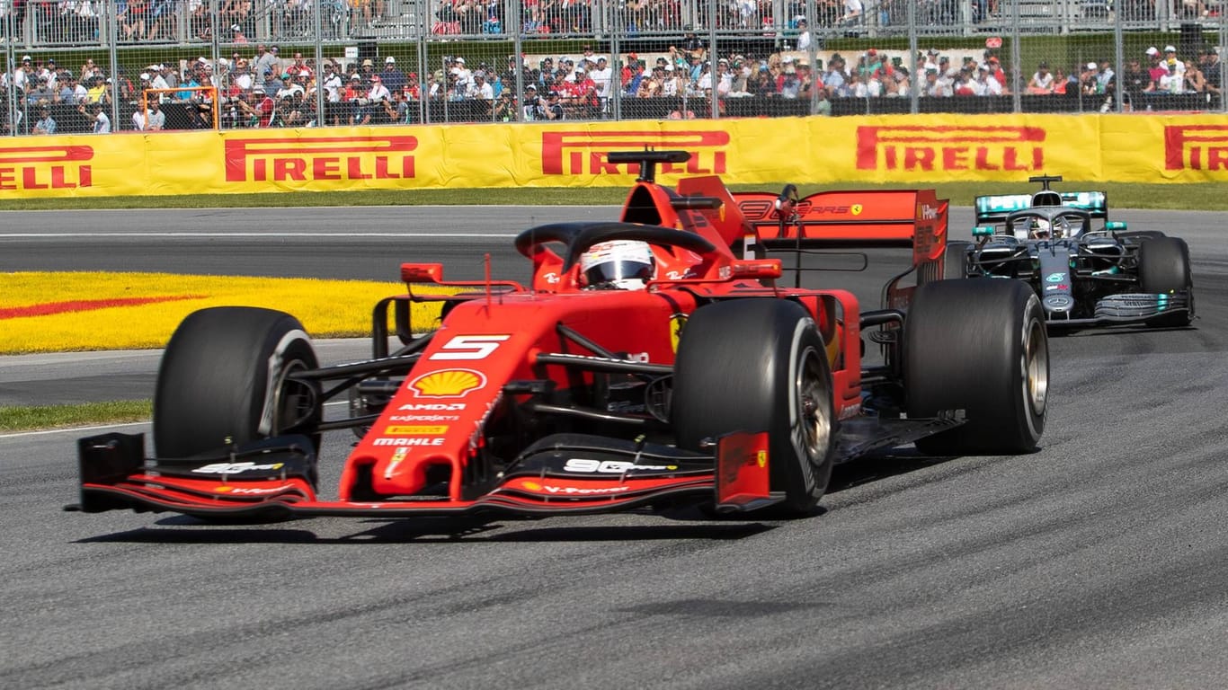 Sebastian Vettel im Ferrari.