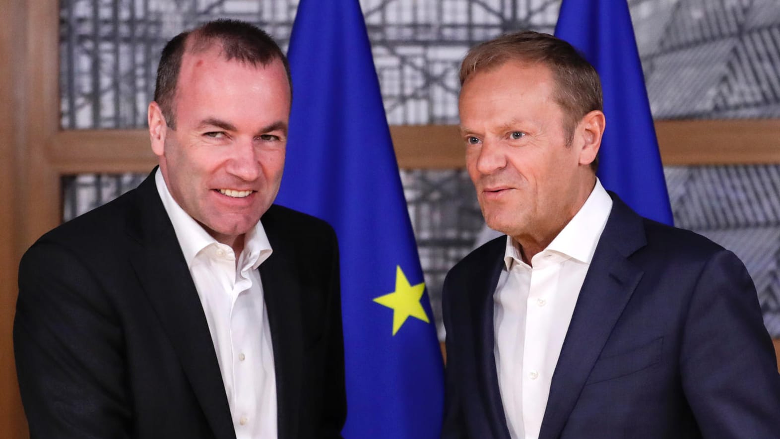 Manfred Weber und EU-Ratspräsident Donald Tusk: Die Chancen des Unions-Spitzenkandidaten auf den Job des EU-Kommissionschefs schwinden zunehmend.