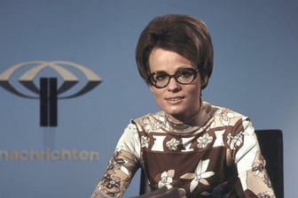 Die damalige ZDF-Nachrichtenmoderatorin Wibke Bruhns.