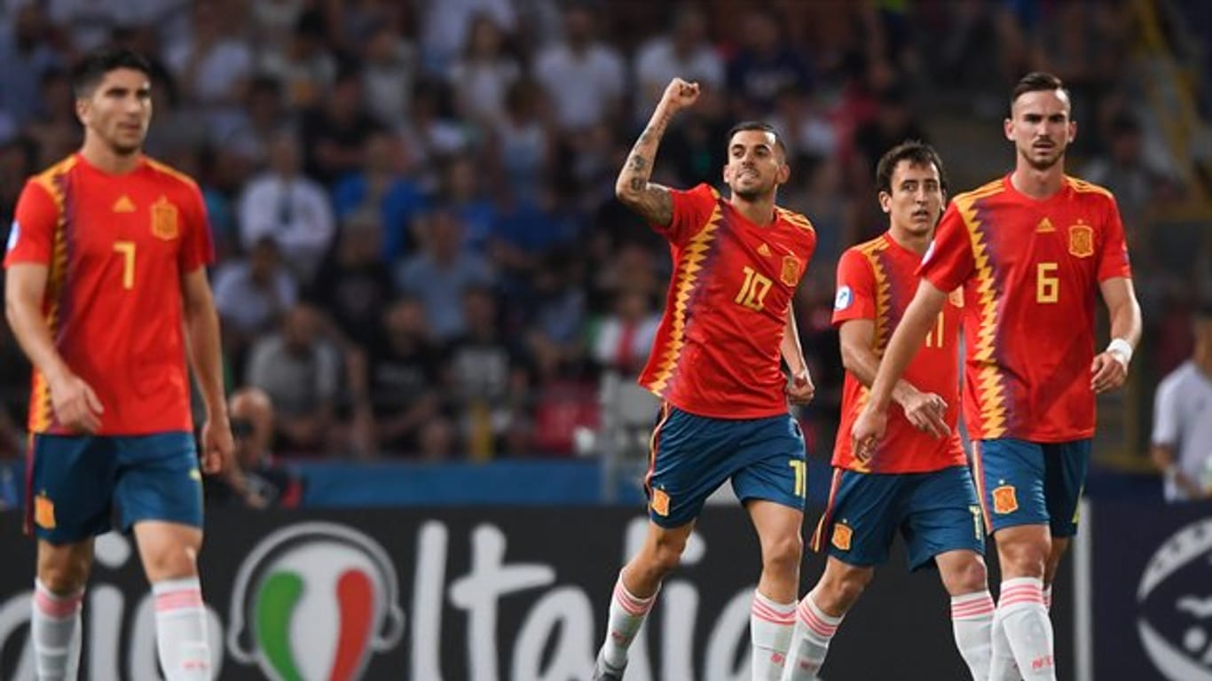 Spaniens U21-Nationalmannschaft hat bei der EM als erstes Team das Halbfinale erreicht.