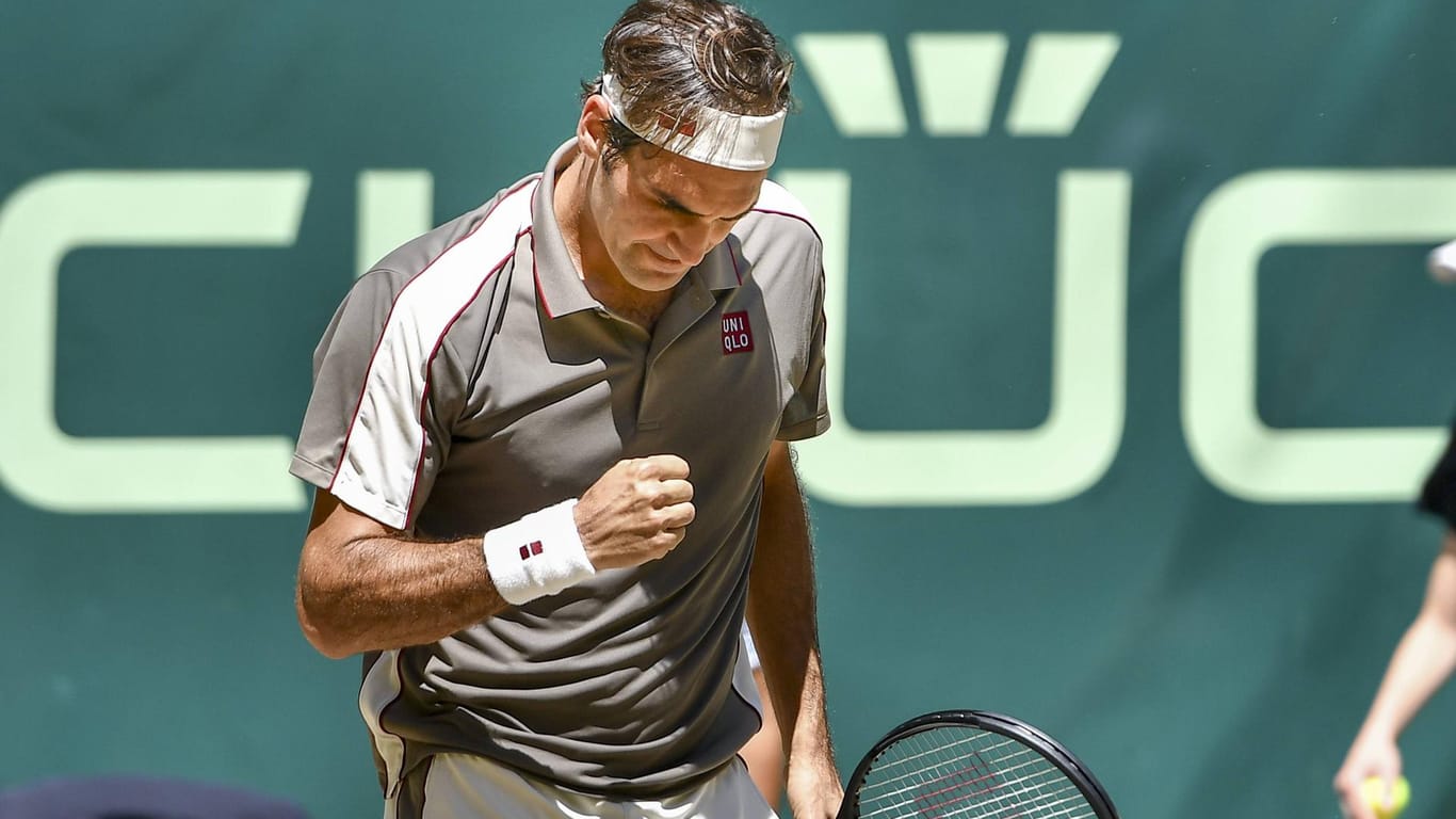 Holte seinen zehnten Titel in Halle: Roger Federer.