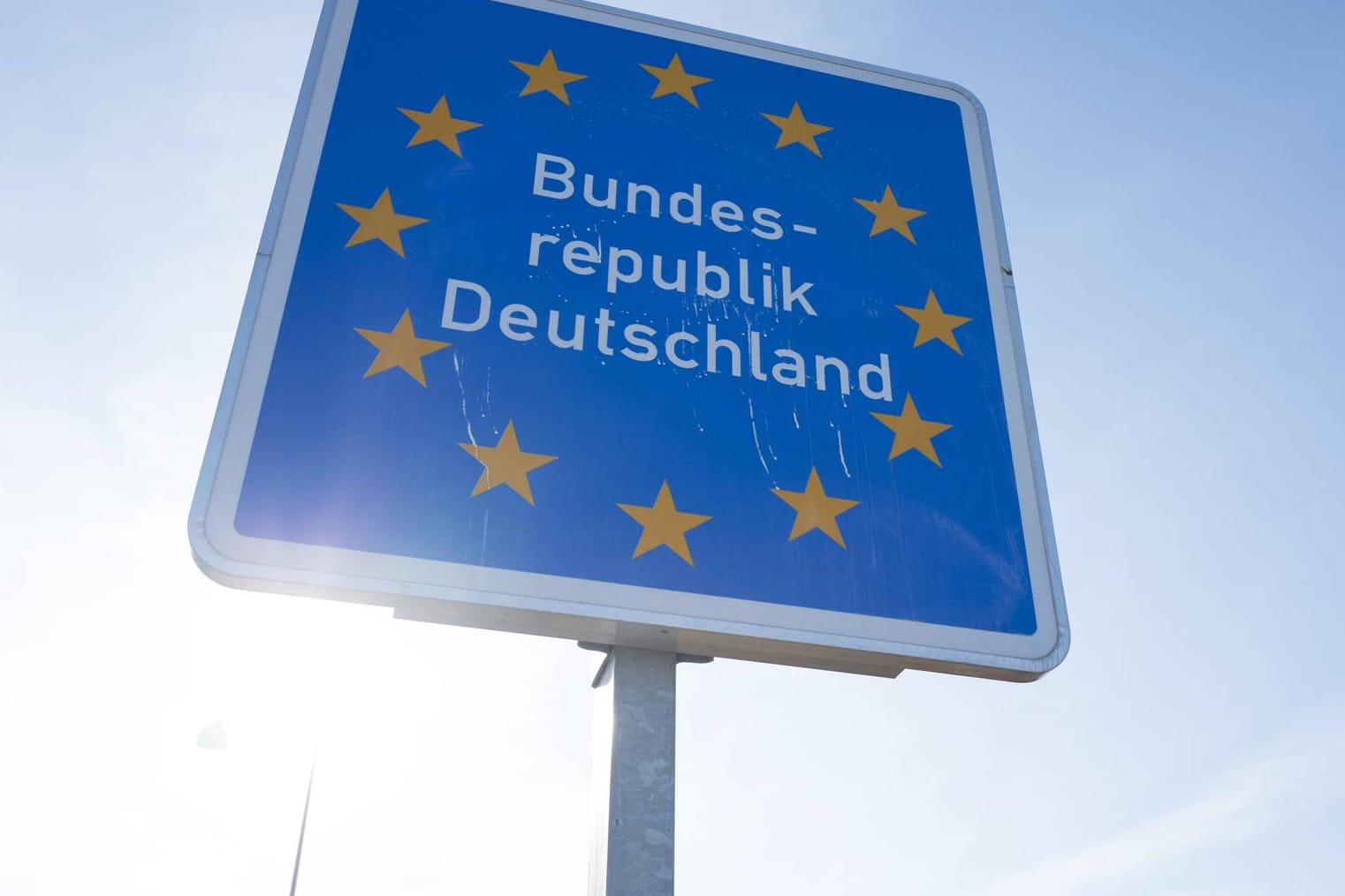 Grenze Deutschland 19 03 2018 Frankfurt Oder GER Schild an der Grenze der Bundesrepublik Deutsc