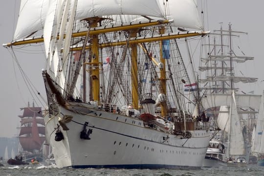 Das Segelschulschiff "Gorch Fock" im Jahr 2015.