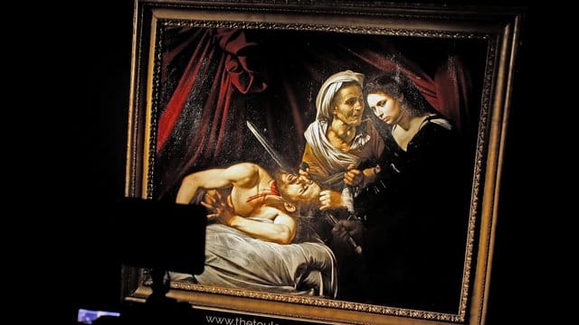 Das Gemälde "Judith und Holofernes" wurde 2014 auf einem Dachboden in einem Bauernhaus in Toulouse wiederentdeckt. Das Gemälde "Judith und Holofernes" wurde 2014 auf einem Dachboden in einem Bauernhaus in Toulouse wiederentdeckt.