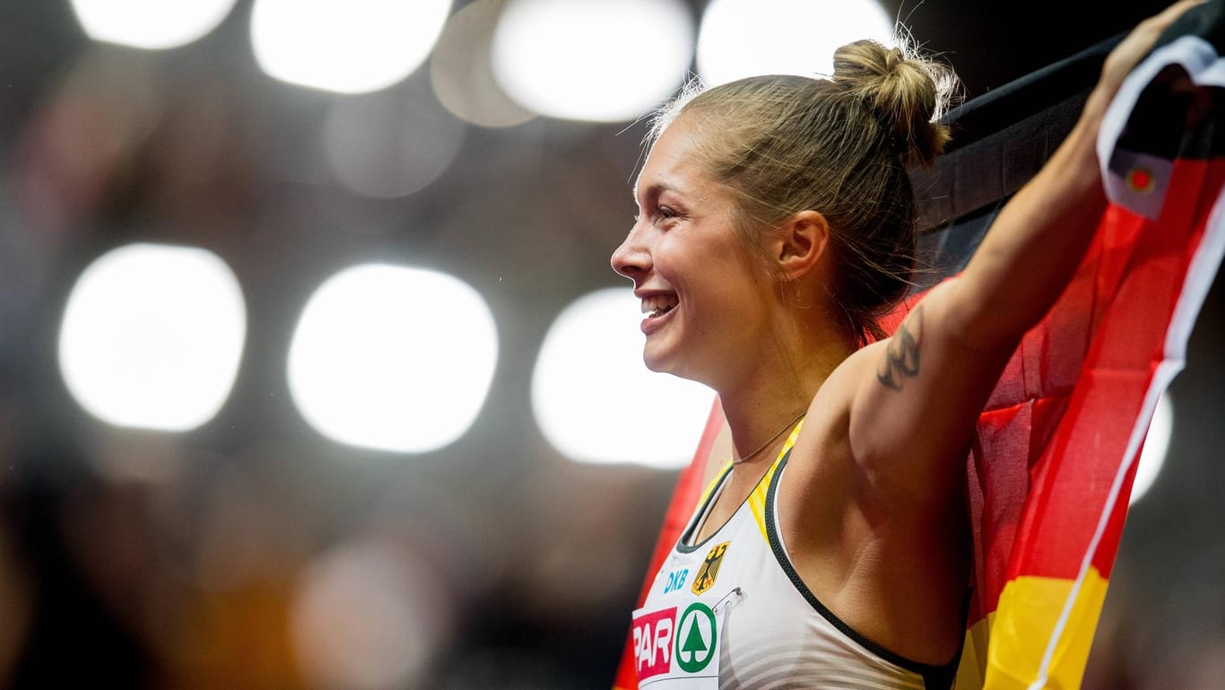Gina Lückenkemper: Deutschlands beste Sprinterin gewann bei der EM in Berlin Silber und Bronze.
