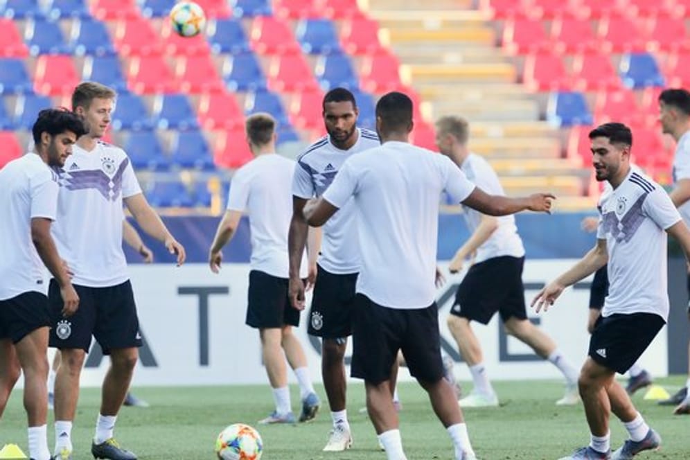 Training für das Halbfinale: Niemand in der deutschen U21-Mannschaft will die Rumänen unterschätzen.