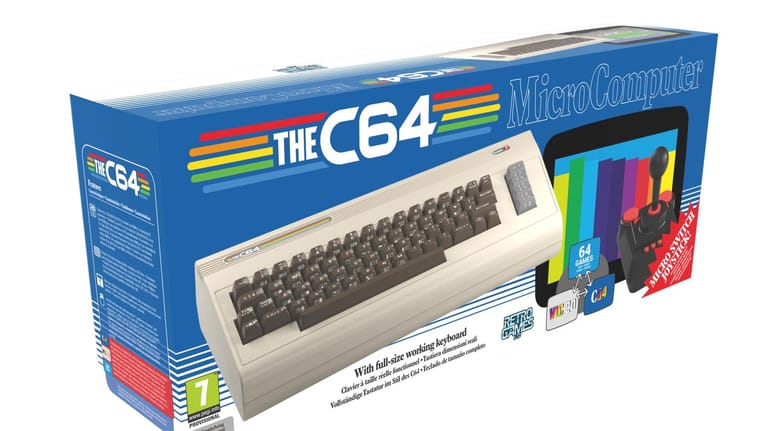 The C64": Der Brotkasten ist zurück – in Originalgröße und mit funktionierender Tastatur.