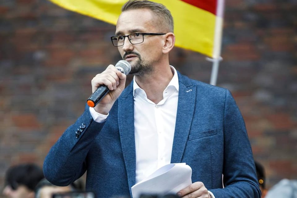 Dennis Augustin, Landeschef der AfD in Mecklenburg-Vorpommern: Er soll 1989 an einem parteiinternen Lehrgang der NPD teilgenommen haben.