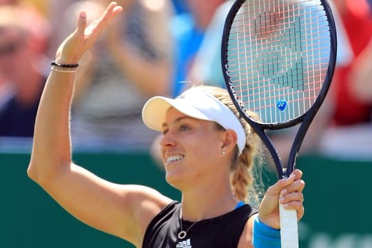 Steht nach einem klaren Zweisatzsieg über Simona Halep im Halbfinale von Eastbourne: Angelique Kerber.