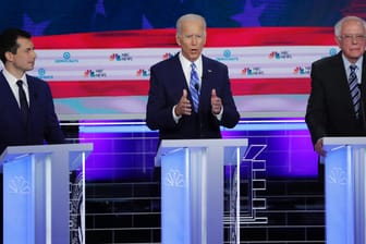 Pete Buttigieg, Joe Biden und Bernie Sanders: In der zweiten TV-Debatte der Demokraten trafen politische Schwergewichte aufeinander.
