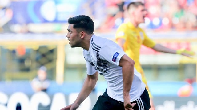 Nadiem Amiri erzielte zwei Treffer gegen Rumänien.