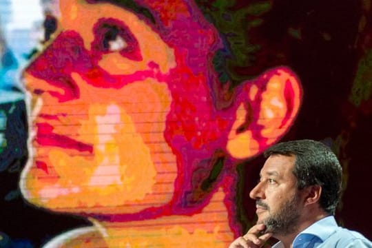 Matteo Salvini, Innenminister von Italien, in einer TV-Sendung.