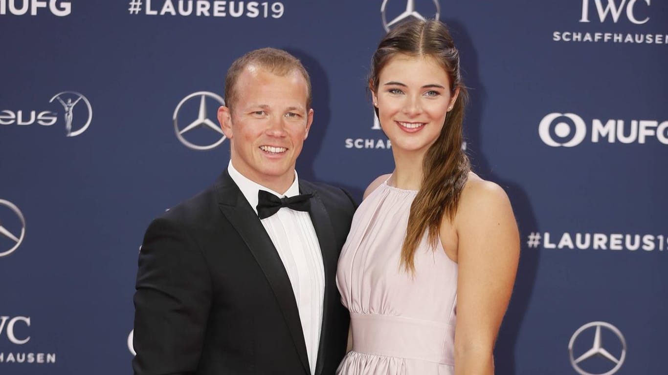 Sportpresseball im Februar 2019: Fabian Hambüchen und Nina kamen da noch zusammen auf den Teppich.