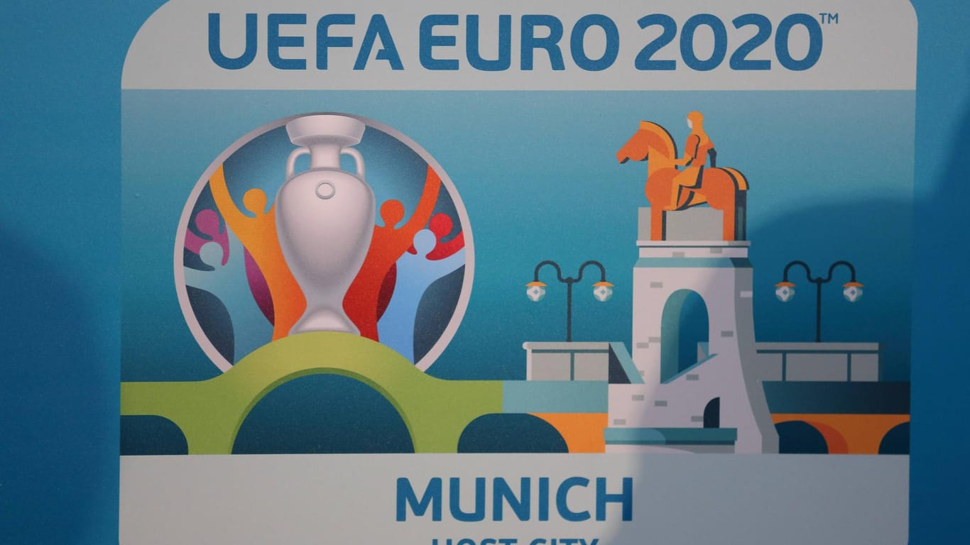 Logo der EM 2020: Mehrere Spiele finden in München statt – voraussichtlich auch mit Beteiligung der deutschen Nationalelf.