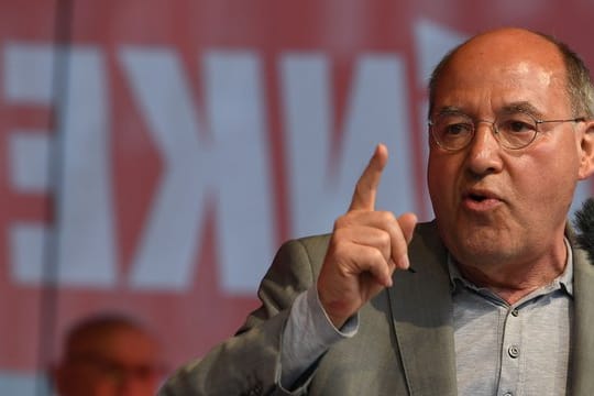 Gregor Gysi im April bei der Auftaktkundgebung der Linkspartei zur Europawahl.