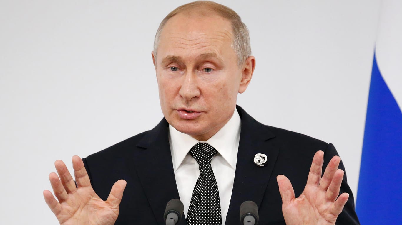 Wladimir Putin auf dem G20-Gipfel in Osaka: Der russische Präsident sieht die Klimakrise als "ernste Herausforderung für uns alle".