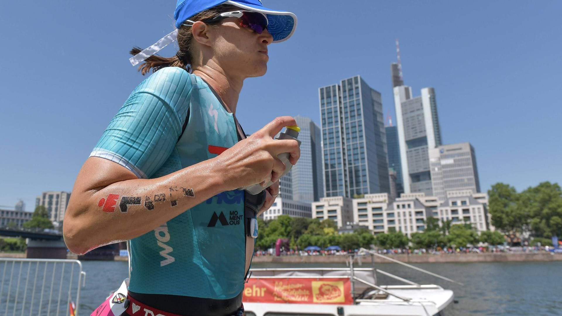 Bitterer Tag: Sarah True beim Ironman in Frankfurt.