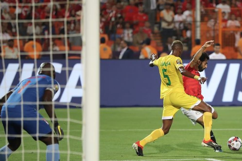 Mohamed Salah erzielte das 1:0 für Ägypten gegen Uganda.