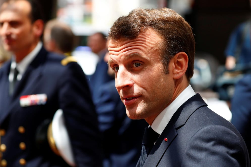 Bedient: Emmanuel Macron verlässt am Montag den EU-Gipfel in Brüssel.