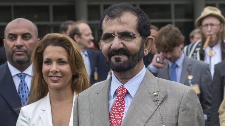 Scheich Muhammad Bin Raschid Al Maktoum und seine Frau Haya bint Al Hussein: Die Prinzessin soll laut britischen Medienberichten aus Dubai geflohen sein.