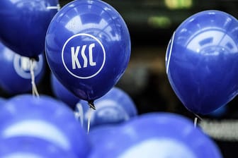 KSC-Luftballons: Am Donnerstag eröffnet der Popup-Store in der Innenstadt.