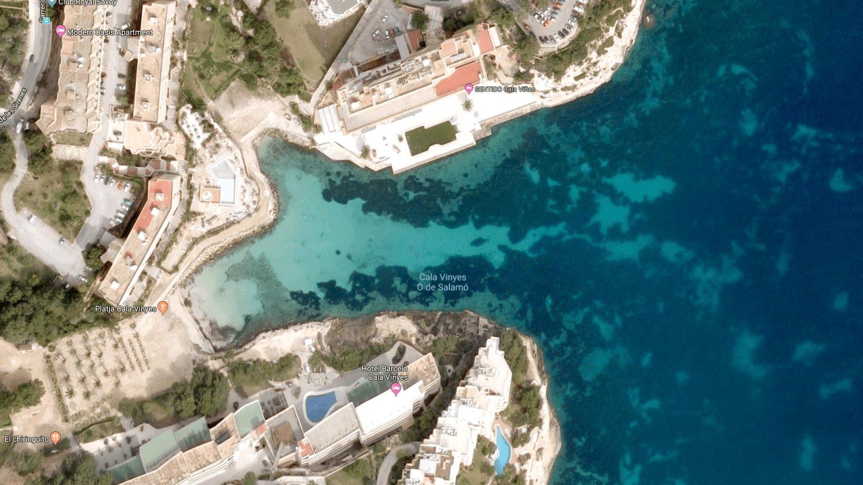 Die Bucht von Cala Vinyes auf Mallorca: Hier wurde eine Frau von einem Felsbrocken erschlagen. Die Bucht von Cala Vinyes auf Mallorca: Hier wurde eine Frau von einem Felsbrocken erschlagen.