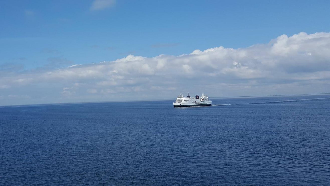 Eine Fähre auf der Ostsee: Zwei Menschen sind ins Meer gefallen und werden seither vermisst. (Symbolbild)