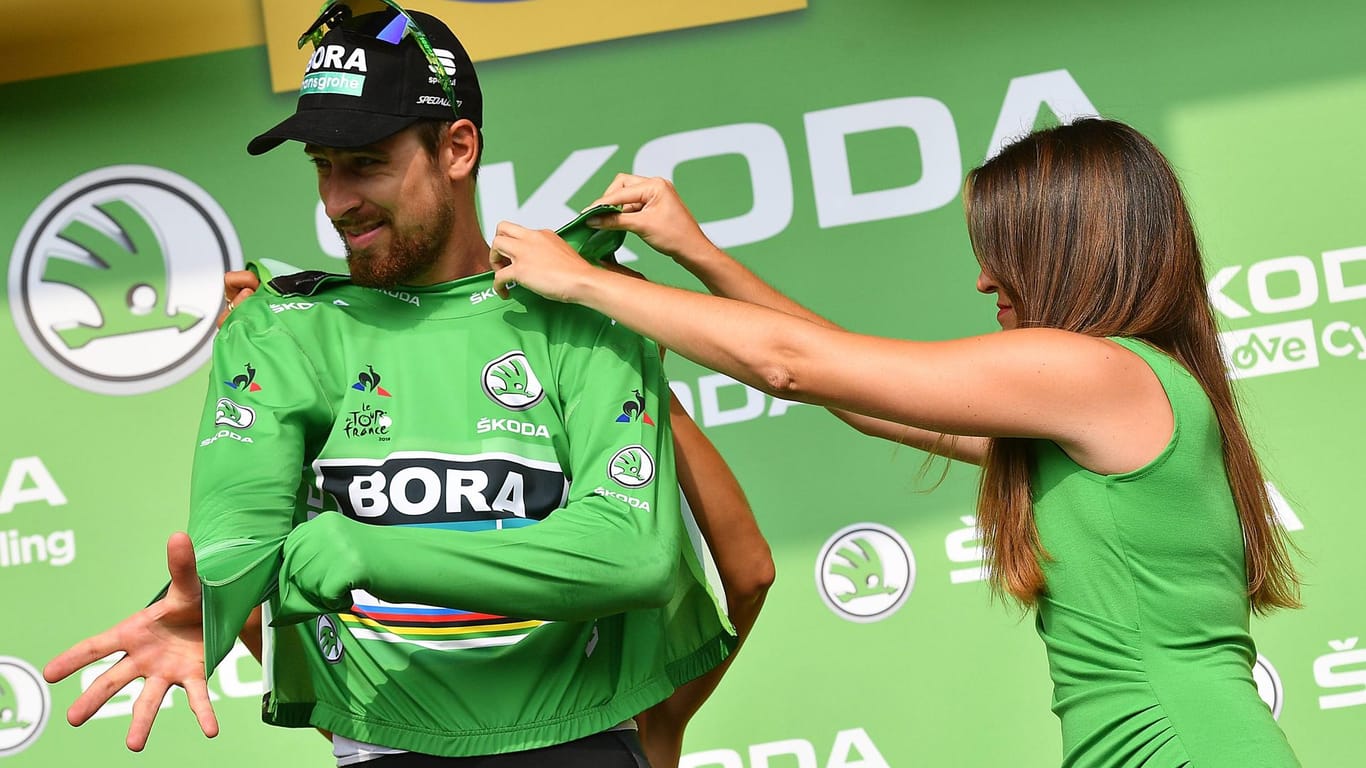 Grün steht ihm gut: Peter Sagan will bei der Tour 2019 zum siebten Mal das Grüne Trikot des besten Sprinters gewinnen. Damit wäre er in dieser Wertung alleiniger Rekordhalter – vor Erik Zabel.