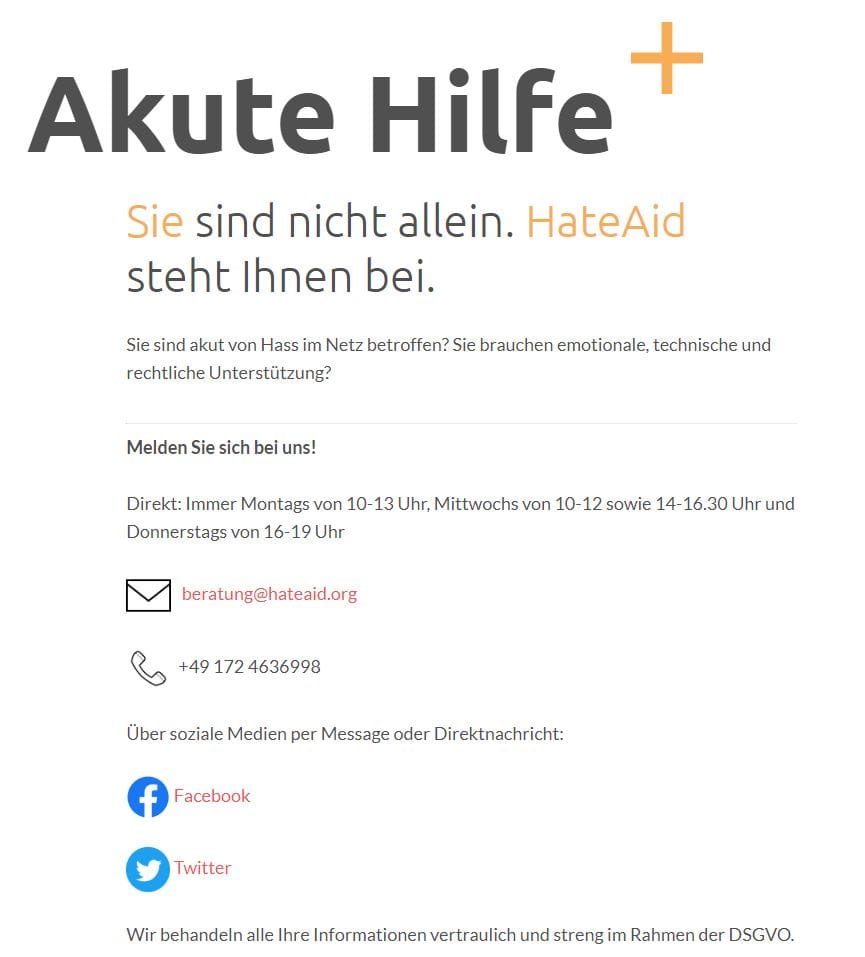 Beratung für Opfer: HateAid ist an diesem Donnerstag an die Öffentlichkeit gegangen, will nun Betroffenen Beratung anbieten.