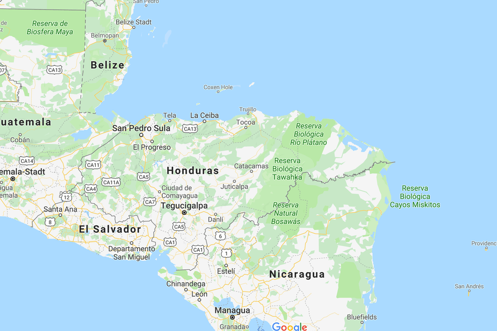 Honduras: Im Norden des zentralamerikanischen Landes liegt das Karibische Meer