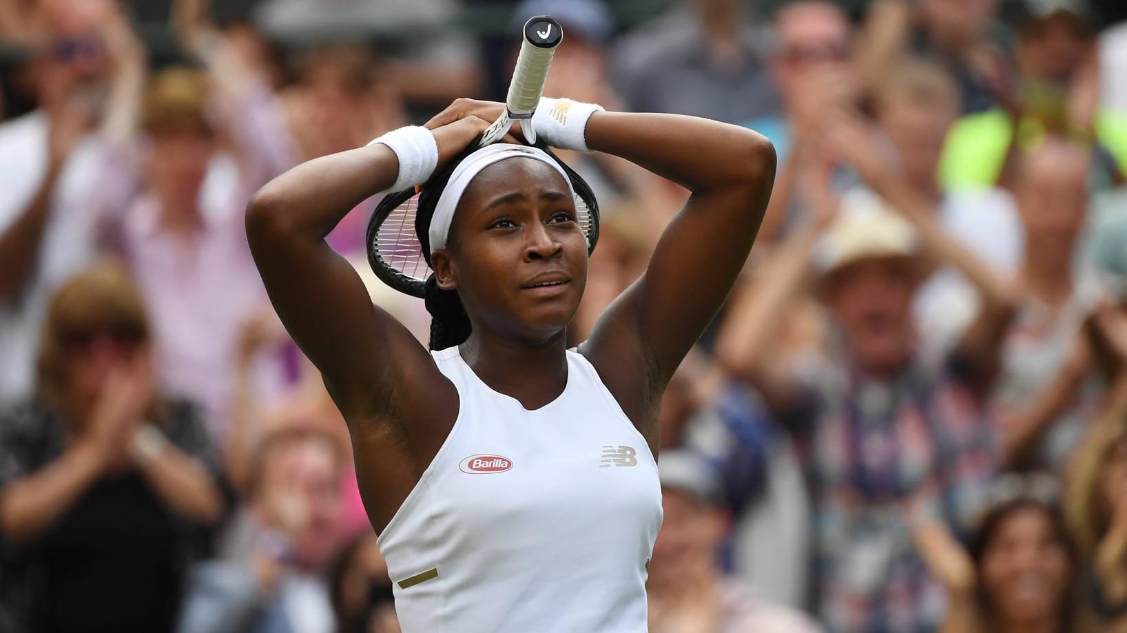 Cori Gauff nach ihrem Sensationssieg gegen Venus Williams: "Es ist das erste Mal, dass ich nach einem Sieg weine."