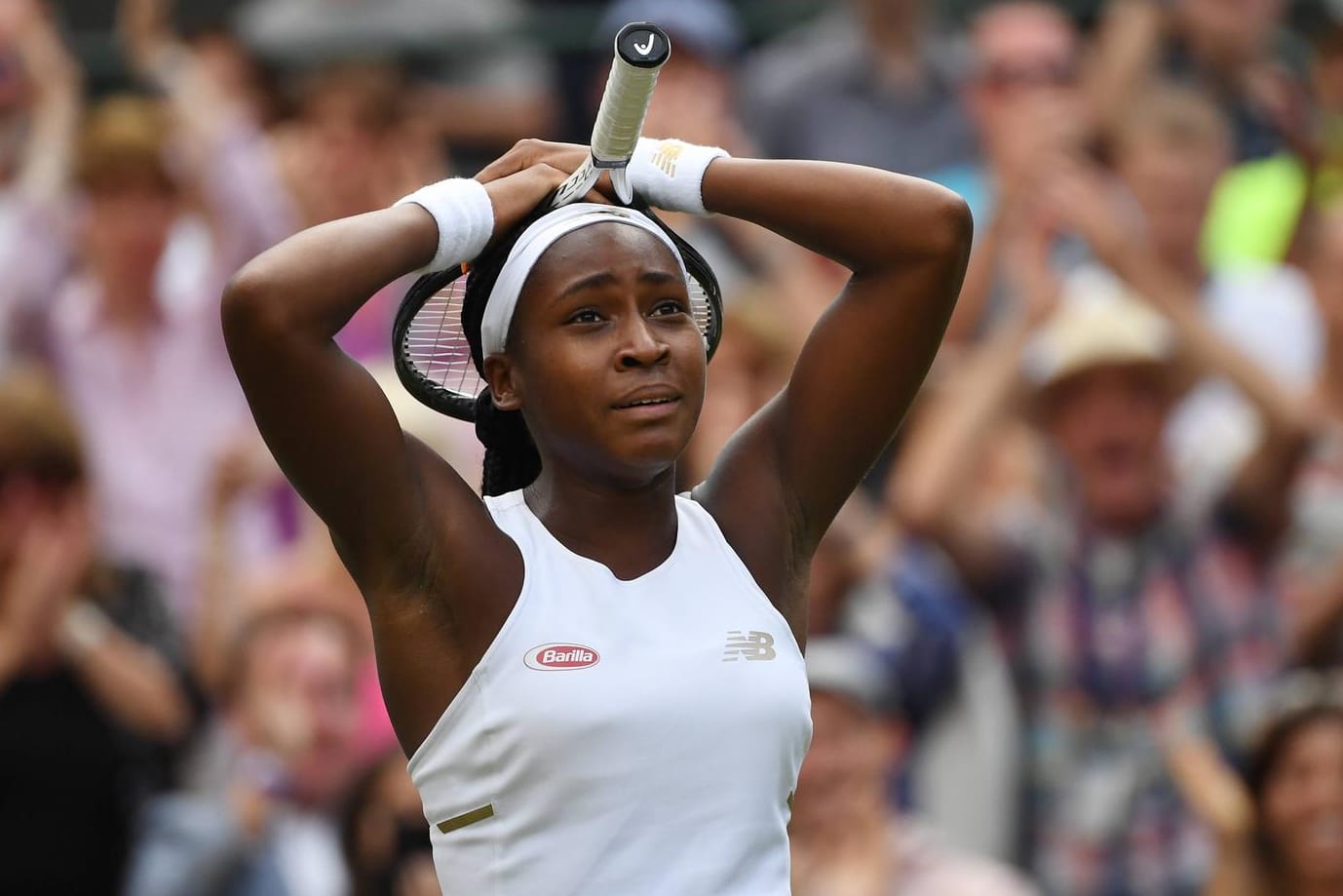 Cori Gauff nach ihrem Sensationssieg gegen Venus Williams: "Es ist das erste Mal, dass ich nach einem Sieg weine."