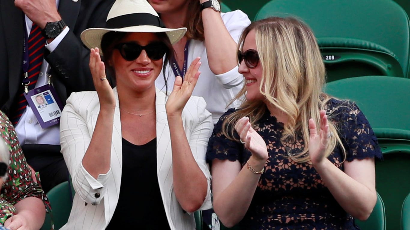 Wimbledon: Herzogin Meghan amüsiert sich beim Tennis.