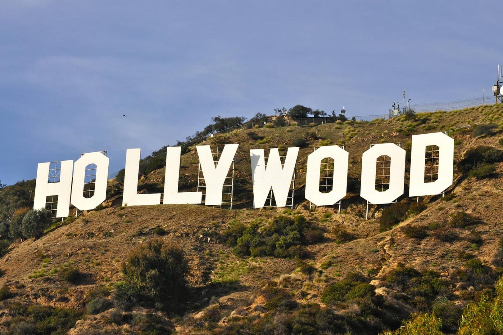 Das Hollywood-Zeichen in Los Angeles: Kalifornien ist von einem schweren Erdbeben erschüttert worden.