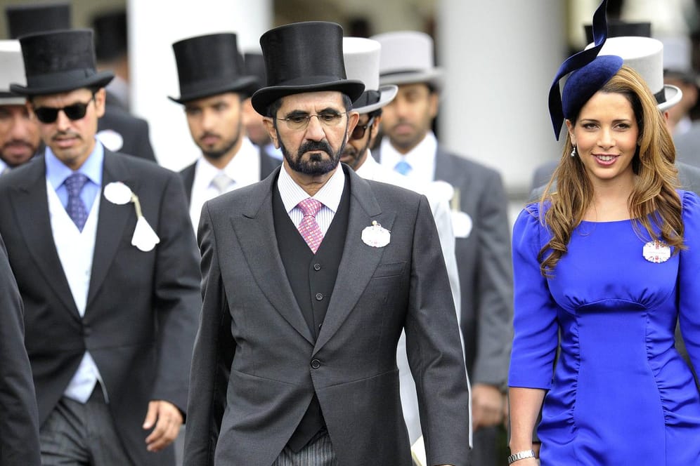 Mohammed bin Raschid Al Maktoum und Haya bint al-Hussein: Nach außen geben die Emirate sich modern und weltoffen. Offenbar ist die Frau des Emirs von Dubai nun aber geflohen – nach Europa. (Archivfoto)