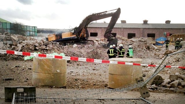 Bei Baggerarbeiten in Euskirchen war 2014 ein Blindgänger explodiert. Bei Baggerarbeiten in Euskirchen war 2014 ein Blindgänger explodiert.