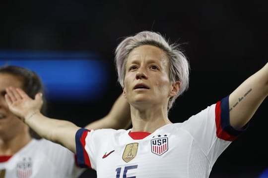 Mit Trump nichts am Hut: Megan Rapinoe aus den USA bejubelt ein Tor.