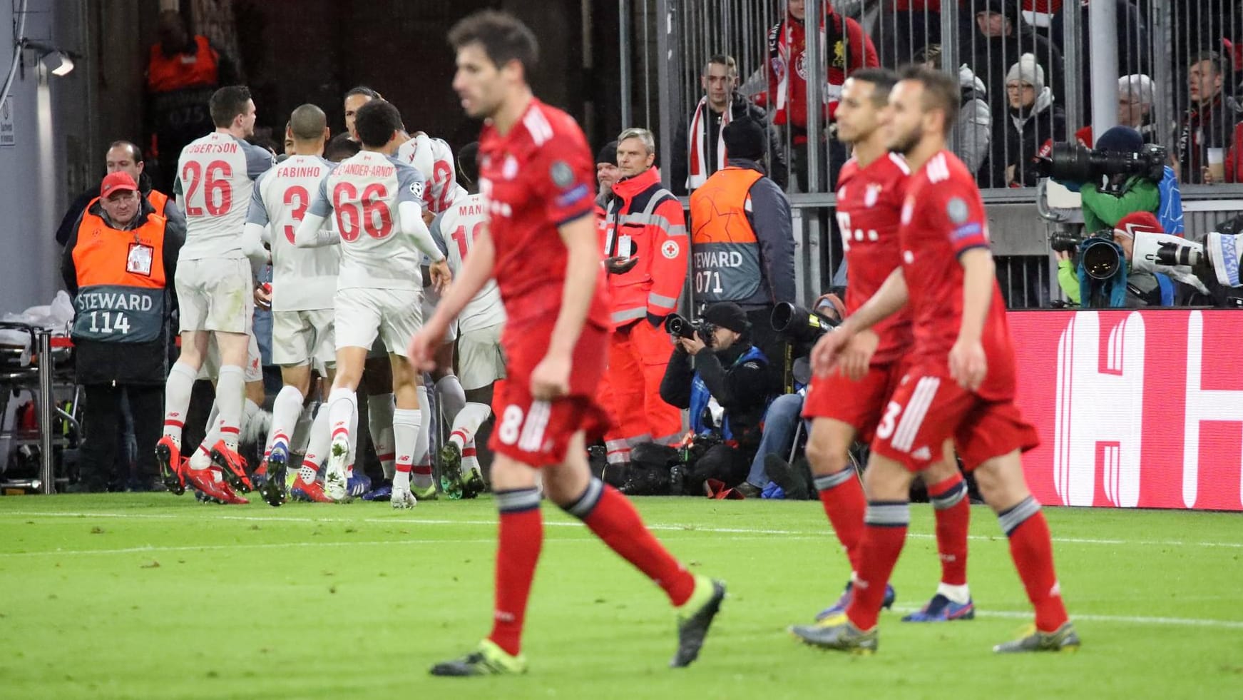 Das bittere Aus in der Champions League war für Bayern ein schwerer Moment.